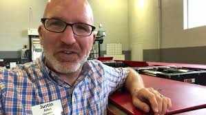 J Allen Hunter showing Hunter Power Slide lift technology at Hunter Nissan  9-18-2018