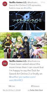 By applying the same logic to sao season 4, we could potentially see the fourth season arrive on netflix in march 2022. Season 2 English Dub Finally On Netflix Swordartonline