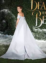 Multiple people throughout the day thought it was a wedding dress. Emma Watson Wears An Emilia Wickstead Gown With A Cape At The U K Beauty And The Beast Premiere Allure
