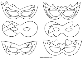 Maschere Carnevale Da Colorare Carnevale Maschere Disegni Da Colorare Per Bambini