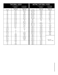 23 Printable Tap Drill Charts Pdf Template Lab