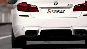 The akrapovic bmw m5 f90 evolution line titanium exhaust, is akrapovic's flagship exhaust for f90 platform.with akrapovic's technologically advanced design, r&d and craftsmanship, this exhaust truly elevates the overall driving experience the bmw f90 m5, turning it from sports saloon, into a spirited m car, with the sound and performance to match. Bmw M5 F10 With Akrapovic Evolution Exhaust System Youtube