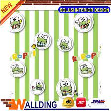 Semua desain dan dekorasi diatur secara detail dan harmonis, menghasilkan desain kamar tidur yang lembut dan mewah. Wallpaper Dinding Keroppi Murah Kamar Tidur 45cm X 10m Minimalis Keroppi Salur Dyshen16 Shopee Indonesia