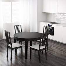 Maybe you would like to learn more about one of these? Bjursta Extendable Table Brown Black 115 166 Cm Ikea