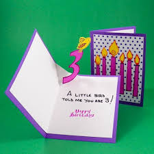 And when i say a home made one, i don't mean a peice of construction paper folded in half with a q… How To Make A Pop Up Birthday Card Original Greeting Card Birthday Cards Cards