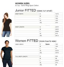 Size Charts Inspired Buffalo