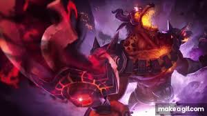 Images tagged league of legends. Infernal Nasus Login Screen 1080p League Of Legends On Make A Gif