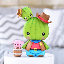 Use frosting or your preferred filler to fuse both sides of cake together. Crumb Avenue Easy To Follow Cake Topper Tutorials Inspirations Cowboy Cactus