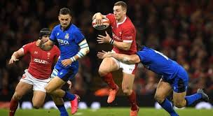 In irlandese comórtas na sé náisiún ; Rugby Sei Nazioni Galles Micidiale La Nuova Italia Asfaltata 42 0