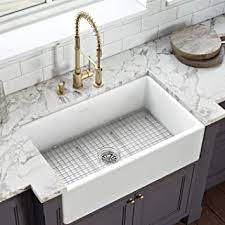 Wiki researchers have been writing reviews of the latest kitchen faucets since 2015. Ruvati 33 X 20 Inch Fireclay Reversible Farmhouse Apron Front Kitchen Sink Single Bowl White Rvl2300wh Amazon Com