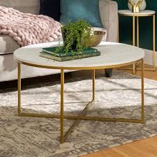 At target, you are sure to find a. 36 Coffee Table With X Base Marble Gold Saracina Home Round Coffee Table Home Coffee Tables Modern Coffee Tables