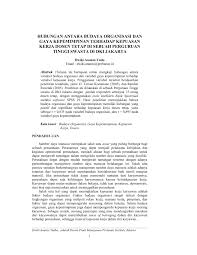 Fungsi dan peran budaya organisasi. Pdf Hubungan Antara Budaya Organisasi Dan Gaya Kepemimpinan Terhadap Kepuasan Kerja Dosen Tetap Di Sebuah Perguruan Tinggi Swasta Di Dki Jakarta