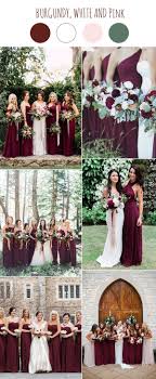 2017 Wedding Color Scheme Trends Burgundy And White Burgundy Wedding Colors August Wedding Colors Bridesmaid Colors
