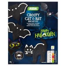 Asda Happy Halloween Creepy Cat Bat Biscuit Kit Asda Groceries Online Food Shopping Creepy Cat Grocery