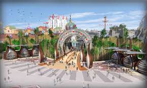 theme park entrance concept design google da ara