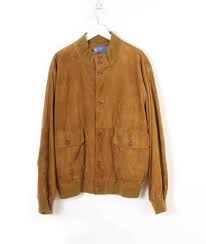Blouson zippé en daim by spontini pour homme. Blouson Daim Homme Vintage Daim Blouson Friperie Tilt Vintage