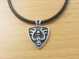Studio Ghibli Laputa Castle In The Sky Silver Necklace Emblem Black Studio Ghibli Castle In The Sky Ghibli