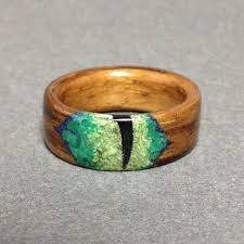 I wanted to see if i could make a wooden ring for my wife's valentine gift. Cat Eye Ring Bentwood Ring Oak Ring Wood Ring Stone Inlay Cats Eye Ring How To Make Rings Wood Rings