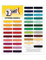 One Shot Paint Color Chart Best Picture Of Chart Anyimage Org