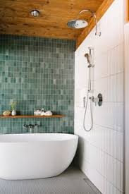 This is a great way to mix things up but still keep your bathroom classic. Best 56 Modern Bathroom Glass Tile Walls Design Photos And Ideas Dwell