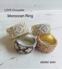 モロッカンリングのスキルアップレッスン グルーデコ スワロフスキー アクセサリー クリスタルクレイ