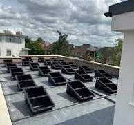 Fastensol Plastic Solar Ballast Mounting Tub 18° Tilt For Solar Panels  (Flat Roof & Ground Mounting System)