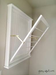 Extraordinary Wall Mounted Fold Down Laundry Drying Rack Image Ideas