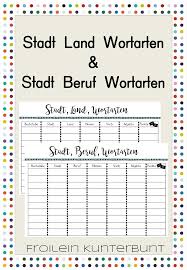 Stadt Land Wortarten Wortarten Bestimmen Unterrichtsmaterial In Den Fachern Daz Daf Deutsch Wortarten Wortarten Bestimmen Nomen Verben Adjektive