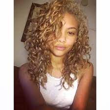 When time is up, rinse your hair.; Mixed Girl Curly Blonde Hair Novocom Top
