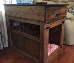 Dog Crate End Table Diy Love That This One Has A Drawer In The Top Dog Crate Table Dog Crate End Table Dog Crate Furniture
