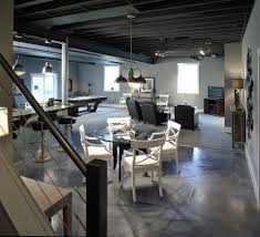 Industrial basement concrete floor industrial basement. Weaver Custom Homes S Design Ideas Pictures Remodel And Decor Unfinished Basement Ceiling Contemporary Basement Basement Remodeling