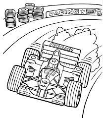 Let your little one decide that as he fills color in this exciting car. F1 Racing Car Colouring Pages