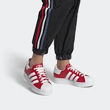 Adidas originals womens superstar up shoes. Adidas Superstar Bold Schuh Rot Adidas Deutschland