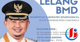 Pemkab Dharmasraya Lelang Barang Milik Daerah