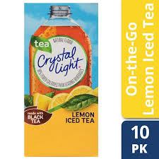Crystal Light Lemon Iced Tea Powdered Drink Mix 10 Ct 0 7 Oz Packets Mixed Drinks Iced Tea Drinking Tea