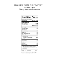 More images for how many calories in amaretto » Taste The Fruit 1st Cherry Amaretto Preserves Bell View Foods