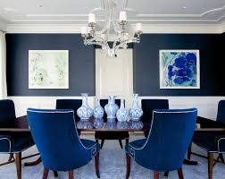 Blue dining room design ideas and photos to inspire your next home decor project or remodel. Blue Dining Room With Blue Greek Key Chairs Transitional Dining Room