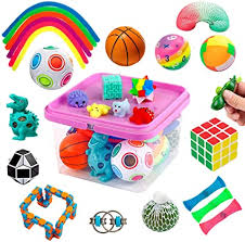 Fidget toys set, fidget sensory toys bundle for kids autism, adhd, adults anxiety stress relief kit with stress balls, squishy, stretchy string, puzzle balls variety 27 pack in reusable box: Amazon Com Sensory Fidget Toys Set Fidget Sensory Toys Bundle For Kids Autism Adhd Adults Anxiety Stress Relief Kit With Stress Balls Squishy Stretchy String Puzzle Balls Variety 27 Pack Toys Games