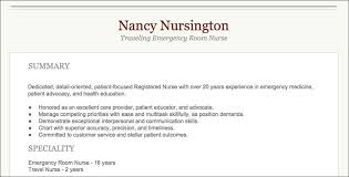 travel nurse resume to get the job