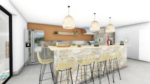 Mosser Interieur Design Realisations Visuel 3d Cuisine D Ete Inox Et Pierre De Parement Interieur Design Interieur Design Maison En Pierre