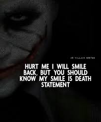 Follow Mr Villain Quotes The Fastest Growing Deepest Page On Instagram Follow This Motivational Joker Page For Villain Quote Joker Quotes Powerful Quotes