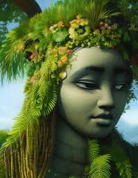 Day 1: Plant by Teddy Weflen-Pollock. Te-Fiti from Moana. Kelly Therese  Pollock