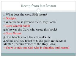 Ppt Recap From Last Lesson Powerpoint Presentation Free Download Id 2840997 A robber named, bhumi daku, met guru nanak.