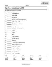 We have over 70 to choose from and they are geared towards kids at the 3rd grade spelling level. Spelling Vocabulary C10 Teaching Squared