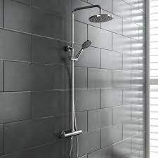 Madrid Modern Round Thermostatic Shower Victorian Plumbing Co Uk Modern Round Bath Shower Mixer Taps Shower Systems