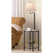 This is cheap for a floor lamp. Mainstays Glass End Table Floor Lamp Matte Black Cfl Bulb Included Walmart Com Glass End Tables Floor Lamp Concrete Table Lamp