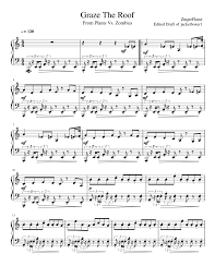 Graze The Roof Piano Cover Sheet Music For Piano Solo Musescore Com