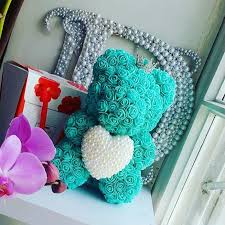 The rose bear's founders created the company with the goal of redefining the traditional gift of flowers into a unique, timeless, and everlasting gift. Rose Teddy Bear 9 9 Inch Rose Bear 25 Cm Forever Rose Bear Wedding Gifts Rose Bear Diy Valentines Decorations Flower Crafts Rose Crafts