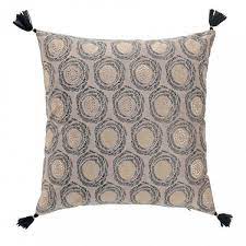 Telaio verniciato a polveri color antracite, effetto opaco. Cuscino 45 Cm Onyxia Tortora Tessuto Decorativo Eminza