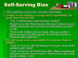 Examples of the self serving bias: Exploring The Self The Benefits Of Self Esteem Self Serving Bias Ppt Download